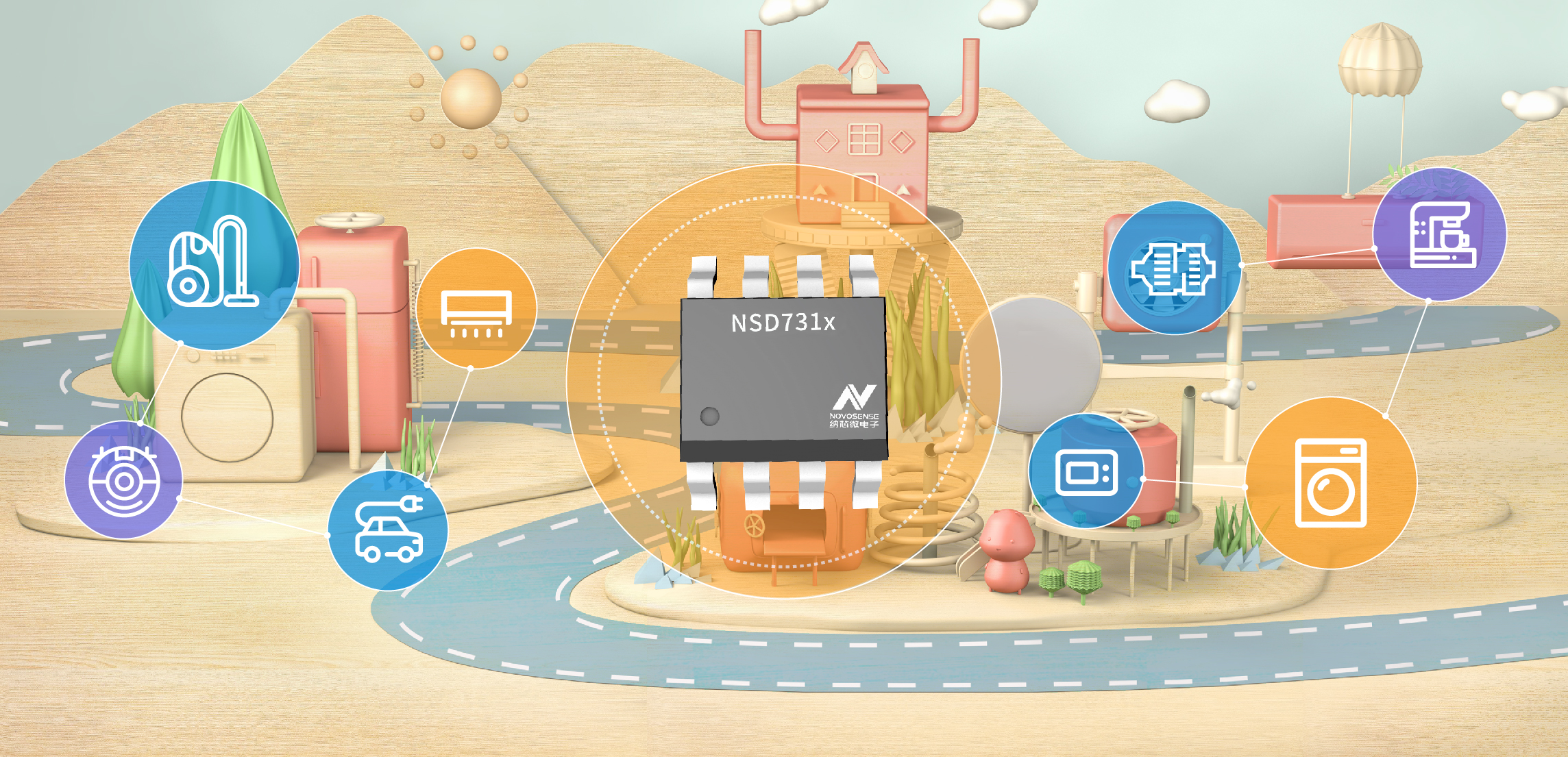 fun88乐天使直流有刷电机驱动NSD731x系列发布多款新品，任君挑。