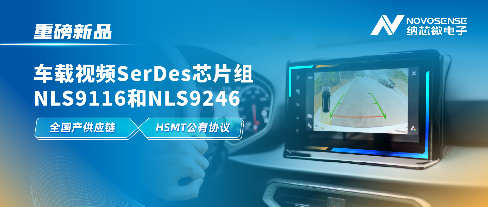 全国产供应链、完成HSMT芯片互联互通测试，fun88乐天使推出车载视频SerDes芯片组NLS9116和NLS9246